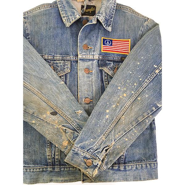 レディース 古着 70s USA製 WRANGLER 蝶 星条旗 ピース ワッペン レディース 古着 70s USA製 WRANGLER 蝶 星条旗 ピース ワッペン