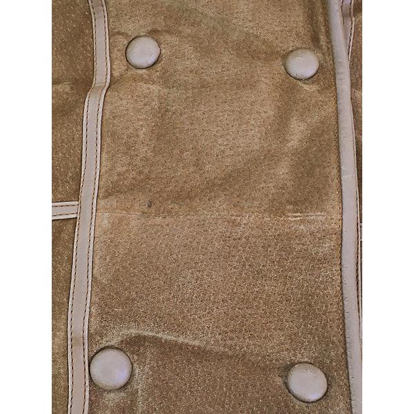 レディース 古着 90s SEQUENCE フード 裏地 ボア スエード レザー