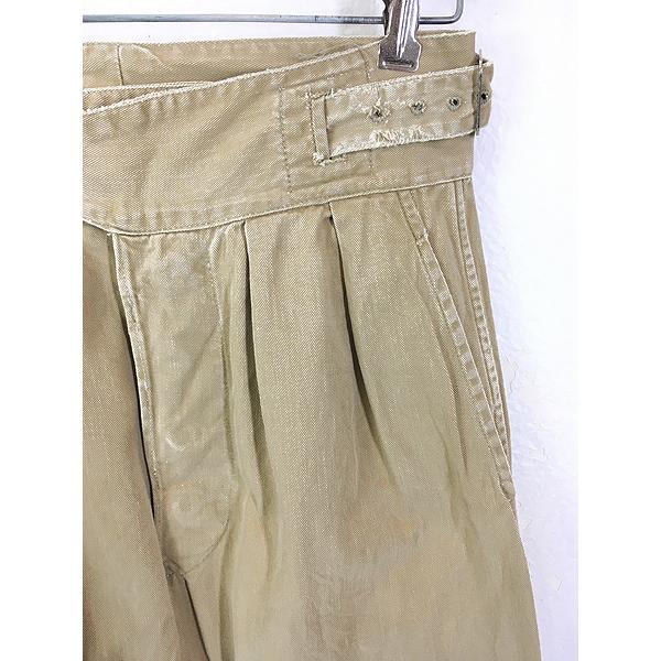 レディース 古着 60s イギリス軍 「KHAKI DRILL」 ミリタリー ボタン