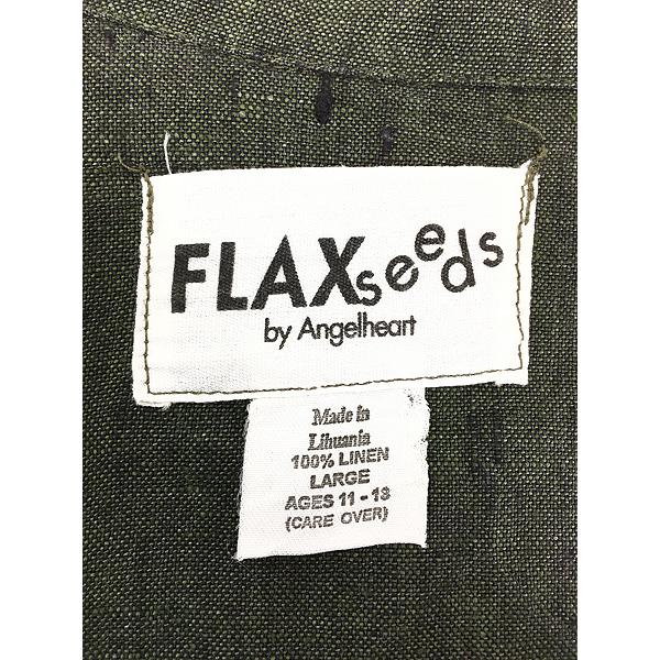 FLAX リネンジャケット ヴィンテージ レディース 古着 90s FLAX Seeds by Angelheart シンプル リネン