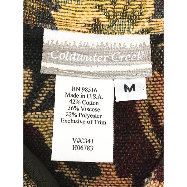 レディース 古着 90s USA製 Coldwater Creek 花 フラワー 総柄 レディース 古着 90s USA製 Coldwater Creek 花 フラワー 総柄