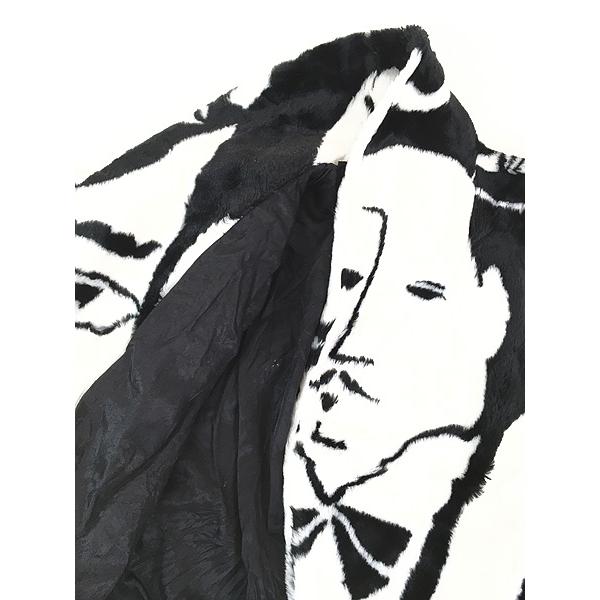 レディース 古着 80s USA製 DONNY BROOK モノトーン フェイス柄