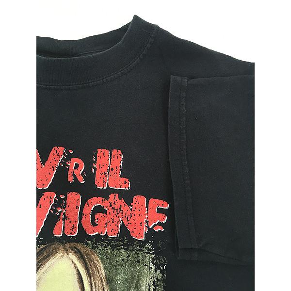アヴリル・ラヴィーン BONEZ TOUR 2005 Tシャツ古着 Avril Lavigne Autographed Signed T-Shirt Vintage Bonez Tour 2005