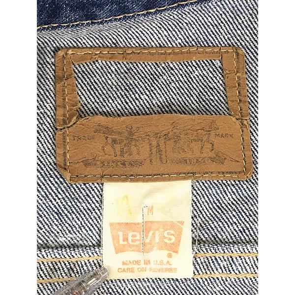 レディース 古着 90s USA製 Levi's 77930-7206 濃紺 デニム トラッカー
