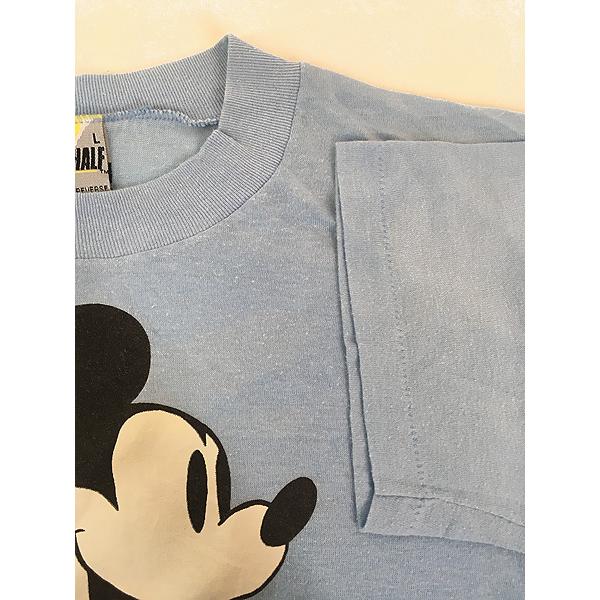 レディース 古着 80s USA製 Disney Mickey 白足 ミッキー T レディース 古着 80s USA製 Disney Mickey 白足 ミッキー T