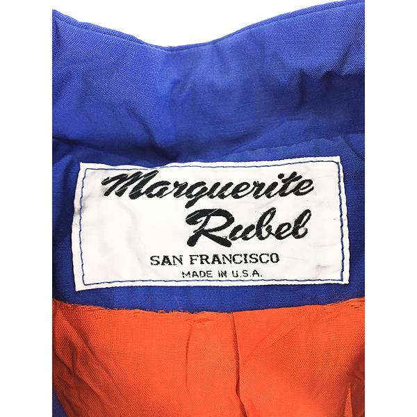 レディース 古着 80s USA製 Marguerite Rubel カラフル ストライプ