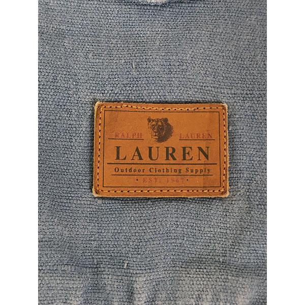 レディース 古着 90s LAUREN RALPH LAUREN 100% リネン キャンバス カバーオール ジャケット S 古着｜dracaena｜07