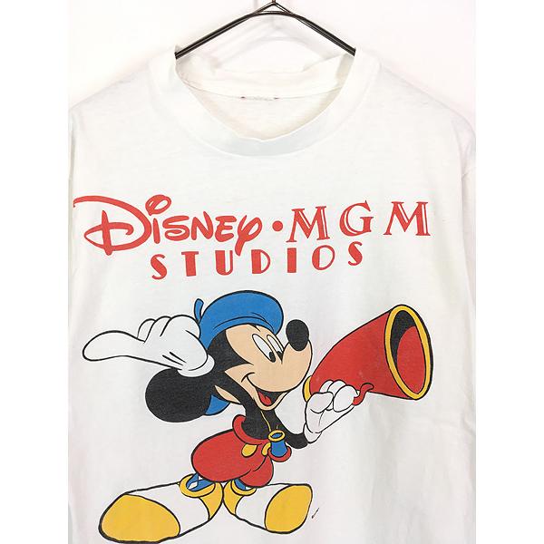 レディース 古着 90s Disney MGM STUDIOS ミッキー BIG プリント