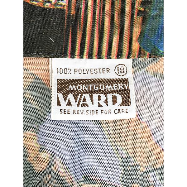 ブランド古着販売 レディース 古着 80s NewZealand製 花 フラワー 刺しゅう ウール