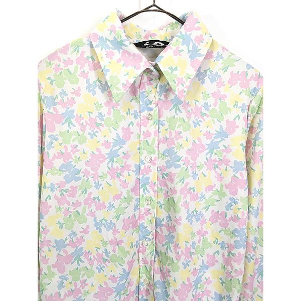 レディース 古着 80s Jack winter カラフル 花 フラワー 総柄 ボックス