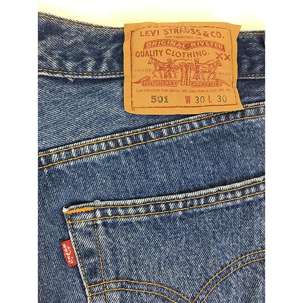 レディース 古着 90s USA製 Levi's 501-0193 濃紺 ブルー デニム