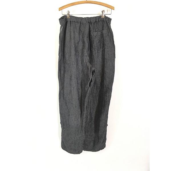 レディース 古着 90s FLAX 2way ロールアップ ヘビー リネン イージー