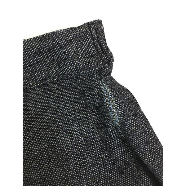 レディース 古着 90s FLAX 2way ロールアップ ヘビー リネン イージー