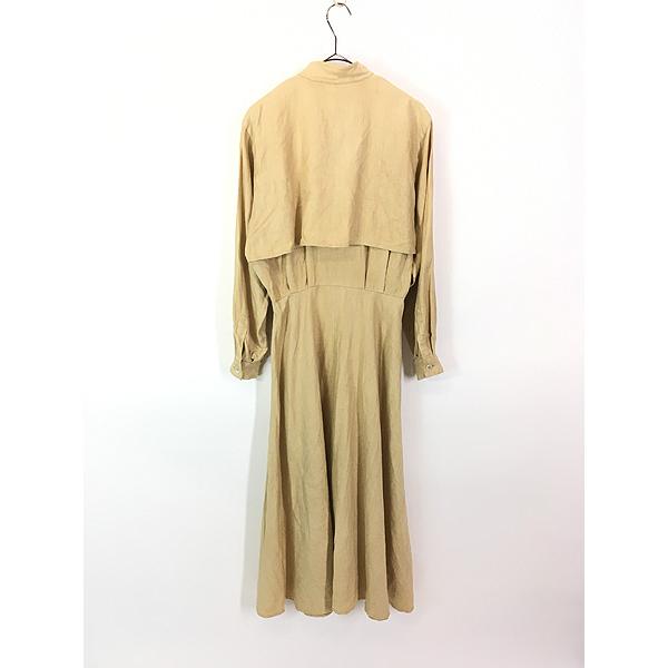 レディース 古着 80s ANNE KLEINII 無地 ソリッド 比翼 長袖