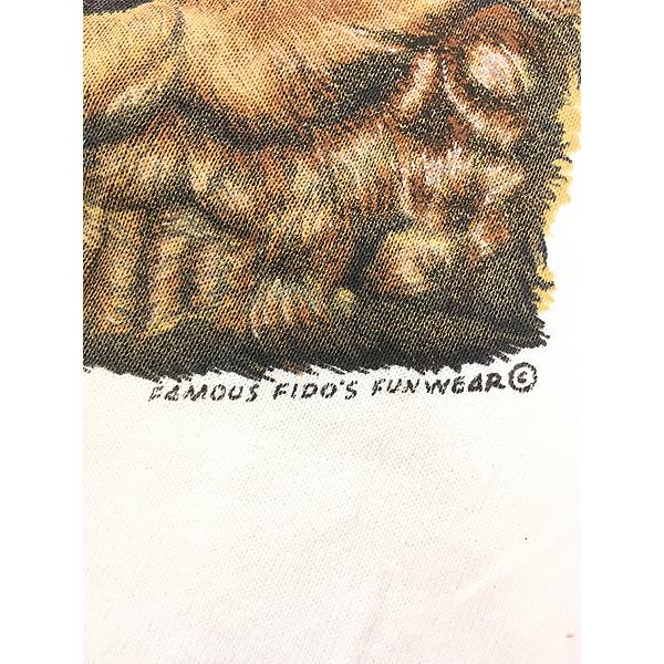 レディース 古着 90s USA製 犬 エアデール テリア アニマル スウェット