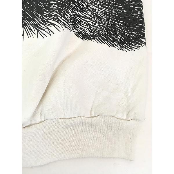 レディース 古着 90s USA製 Wheelhouse Designs 「A Hug...」 クマさんとハグ アニマル アート スウェット トレーナー XL 古着 レディース 古着 90s USA製 Wheelhouse Designs 「A Hug」 クマさん