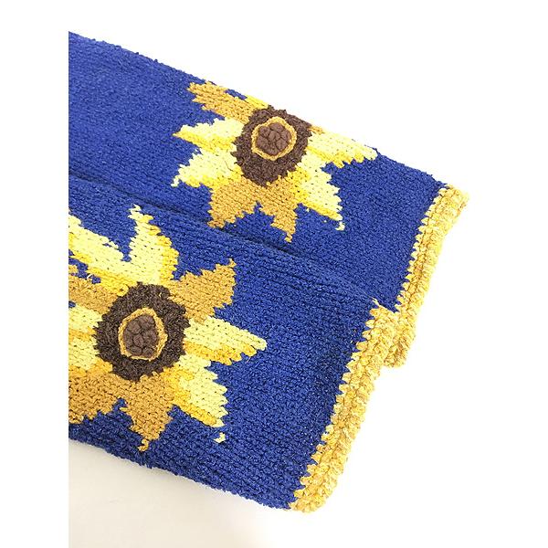 レディース 古着 90s BELLE POINTE 花 ひまわり 麻 コットン レディース 古着 90s BELLE POINTE 花 ひまわり 麻 コットン