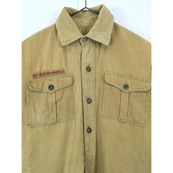 レディース 古着 30s BSA Boy Scout of America チェンジボタン