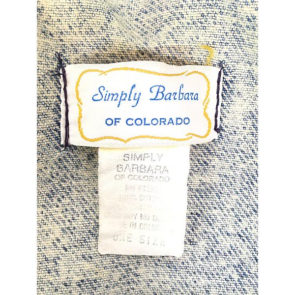 レディース 古着 80s Simply Barbara セーラーカラー フリンジ