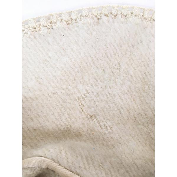 レディース 古着 80s Columbia製 RokaLtda 丸襟 フリンジ デザイン