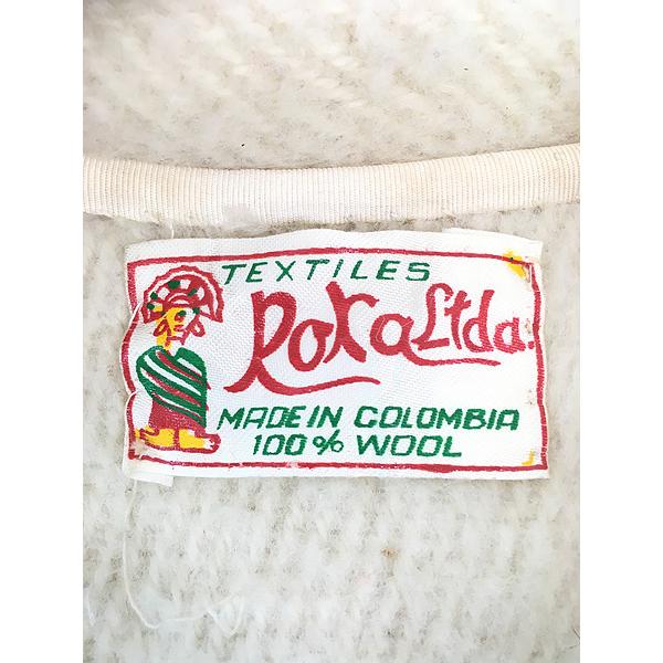 レディース 古着 80s Columbia製 RokaLtda 丸襟 フリンジ デザイン