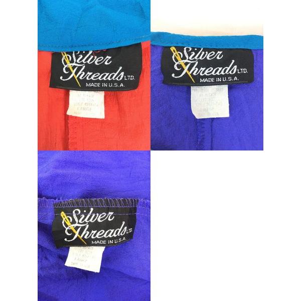 レディース 古着 80s USA製 Silver Threads カラフル ジャケット レディース 古着 80s USA製 Silver Threads カラフル ジャケット