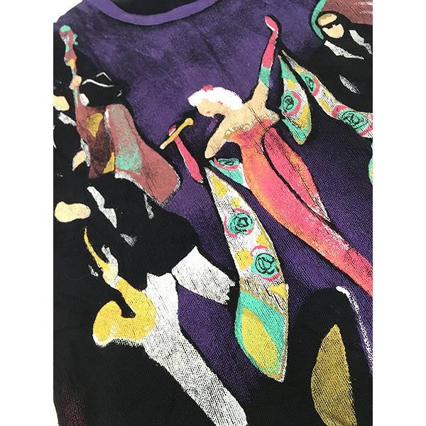 レディース 古着 90s USA製 KOLORWAY 「JAZZ」 ジャズバンド ハンド