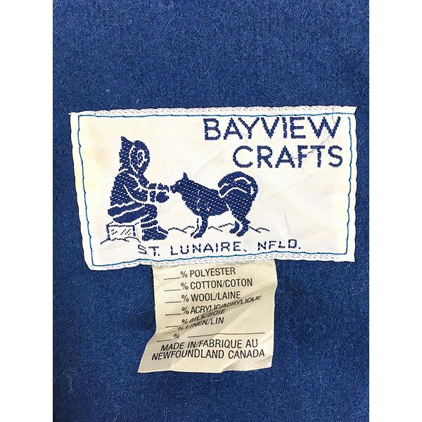 レディース 古着 70s Canada製 BAYVIEW CRAFTS ソリ 雪 リアルファー