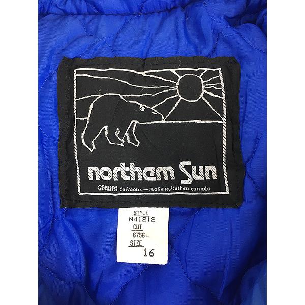 レディース 古着 70s Canada製 northam Sun 狩人 雪景色 イグルー