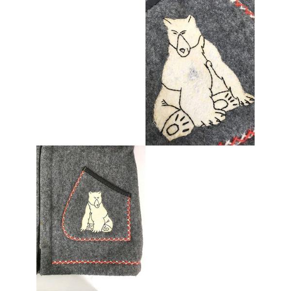 レディース 古着 70s Canada製 JAMES BAY 北極 シロクマ 朝日 パデッド