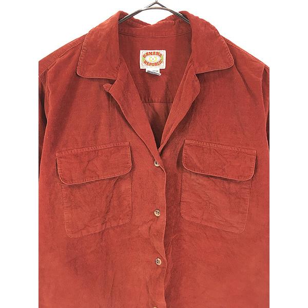 レディース 古着 80s BANANA REPUBLIC 無地 ソリッド フラップ