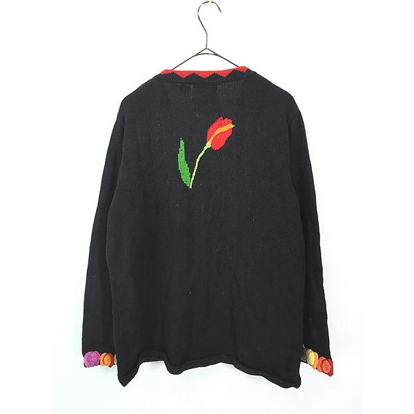 レディース 古着 90s 花 チューリップ ビーズ スパンコール レディース 古着 90s 花 チューリップ ビーズ スパンコール