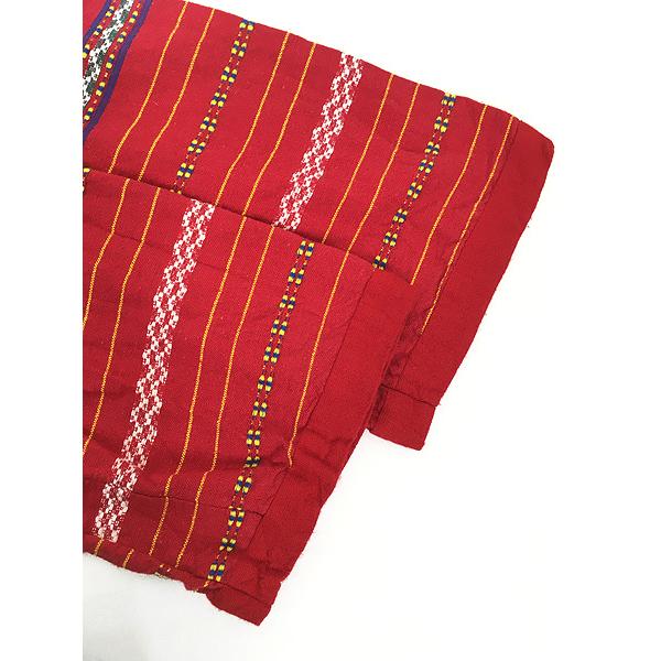 レディース 古着 70-80s ガテマラ製 MAYAN MODERN ネイティブ ボーダー