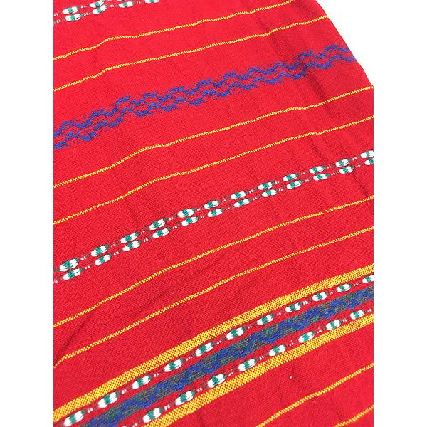 レディース 古着 70-80s ガテマラ製 MAYAN MODERN ネイティブ ボーダー コットン ガウン コート M位 古着 レディース 古着 70-80s ガテマラ製 MAYAN MODERN ネイティブ ボーダー