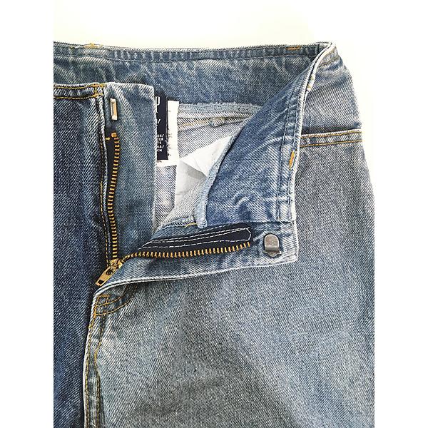 レディース 古着 00s GAP パッチワーク ブルー デニム スリム ブーツカット カットオフ パンツ ジーンズ W27 L30 古着 レディース 古着 00s GAP パッチワーク ブルー デニム スリム ブーツ