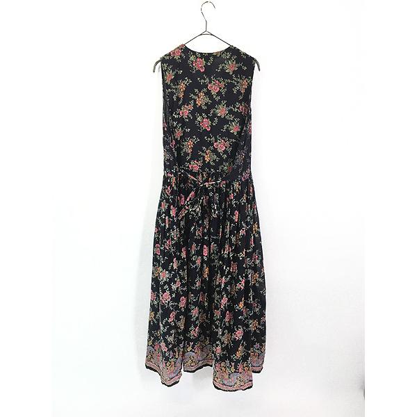 レディース 古着 90s L.G.S. 「Juile Dress」 花 フラワー ループ