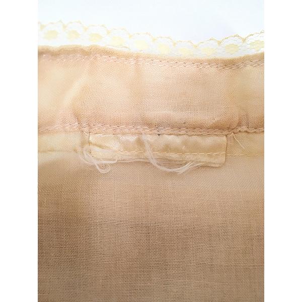 レディース 古着 80s GUNNIES フリル レース スタンドカラー 長袖