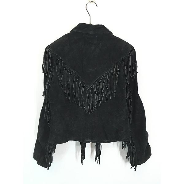 レディース 古着 80s Wilsons 本革 スエード レザー ウエスタン