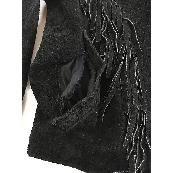 レディース 古着 80s Wilsons 本革 スエード レザー ウエスタン フリンジ ジャケット M位 古着 レディース 古着 80s Wilsons 本革 スエード レザー ウエスタン