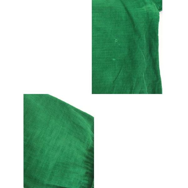 レディース 古着 60s WASHINGTON 細畝 開襟 七分袖 コーデュロイ