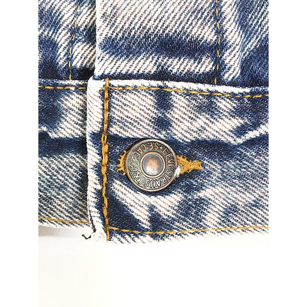 レディース 古着 80s USA製 Levi's 57514-0766 ロング ポケット 2tone デニム トラッカー ジャケット Gジャン L 古着 レディース 古着 80s USA製 Levi's 57514-0766 ロング ポケット 2tone