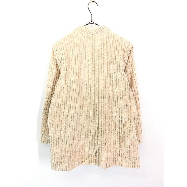 レディース 古着 60s Furrrina アニマル プリント ライナー 極太畝 コーデュロイ ジャケット M位 古着 レディース 古着 60s Furrrina アニマル プリント ライナー 極太畝