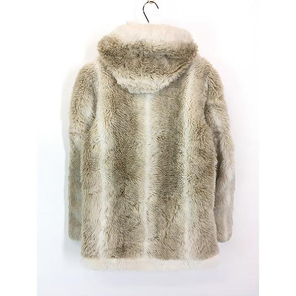 レディース 古着 60s USA製 ストライプ デザイン フーデッド フェイク