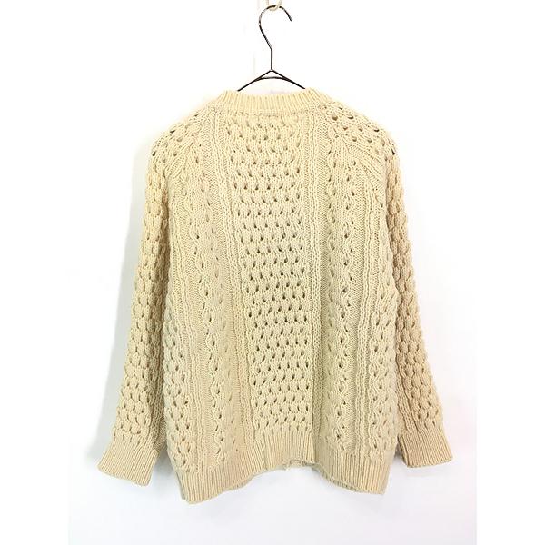 レディース 古着 70s John Molloy アラン フィッシャーマン ローゲージ