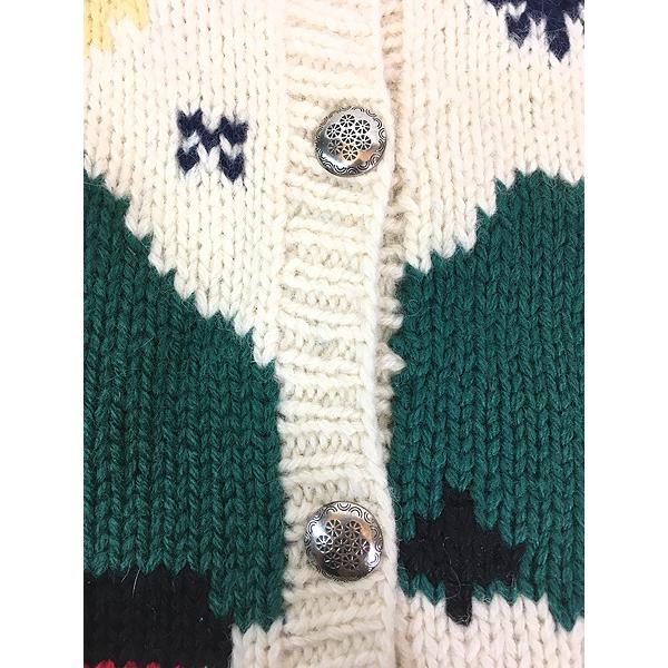 レディース 古着 80s Eddie Bauer 聖なる夜 雪景色 ソリ 総柄 ウール