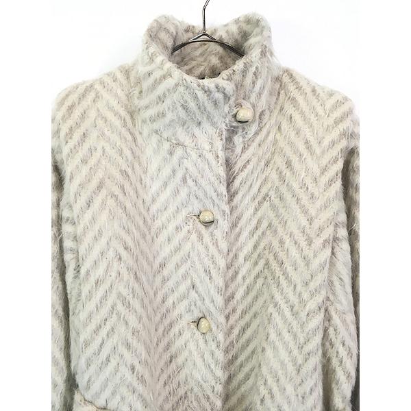 レディース 古着 80s Canada製 electre シェブロン ストライプ