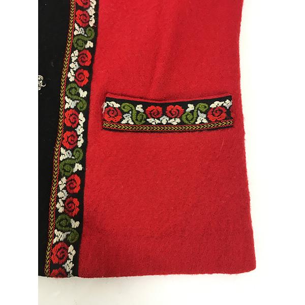 レディース 古着 80s FJORD FASHION チロリアン テープ スタンドカラー ウール ジャケット L位 古着 レディース 古着 80s FJORD FASHION チロリアン テープ スタンドカラー