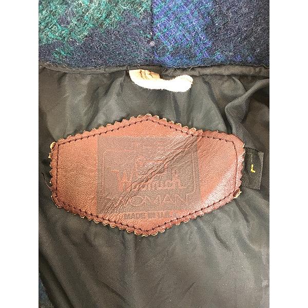 レディース 古着 90s USA製 WoolRich アーガイル ショールカラー