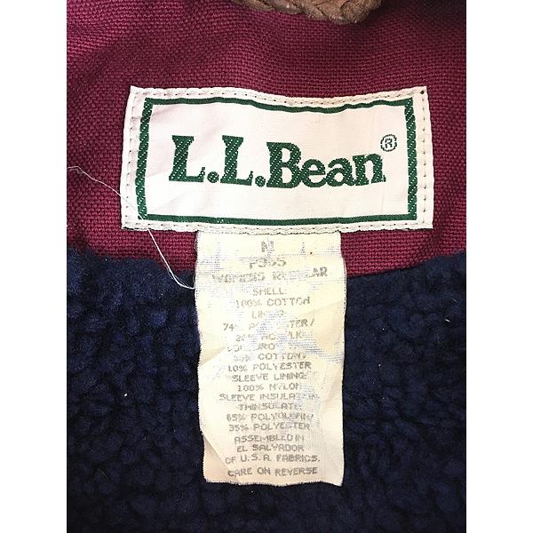 レディース 古着 80s LL Bean 裏地ボア ダック ハンティング