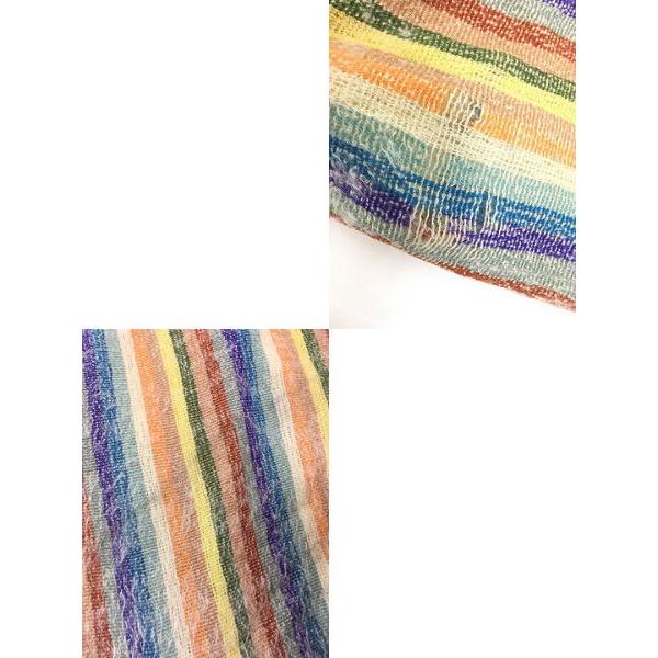 レディース 古着 60-70s Smartwear Irving Saks レインボー ストライプ モヘア フーディ コート L位 古着 レディース 古着 60-70s Smartwear Irving Saks レインボー ストライプ